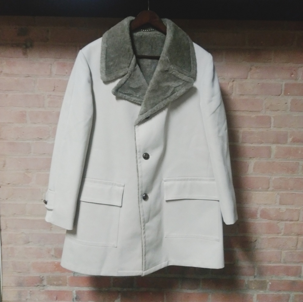 Anderson-Little | Vtg. Men's Fur Car Coat Tan